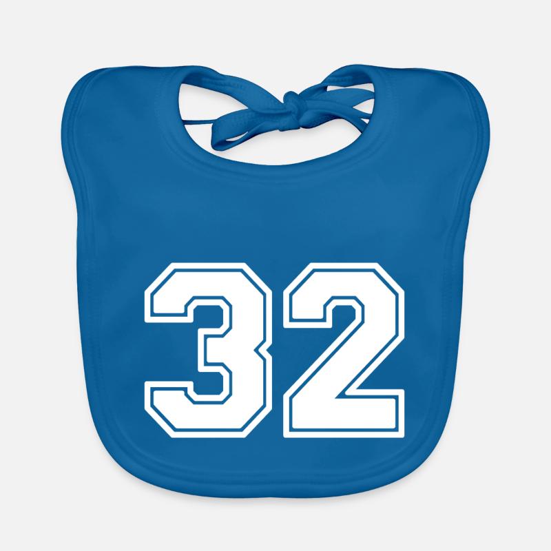 Number 32 Organic Baby Bibs
