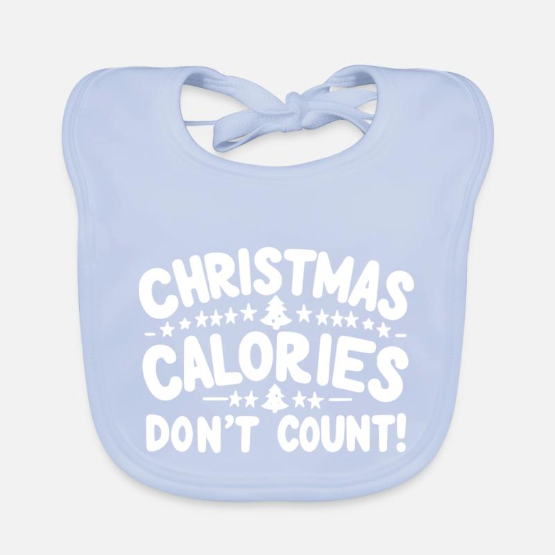Les calories de Noël ne comptent pas Bavoir bio Bébé