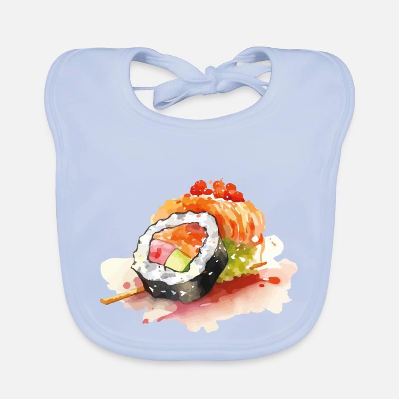 Sushi Organic Baby Bibs