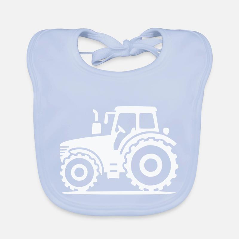 Tracteur Bavoir bio Bébé