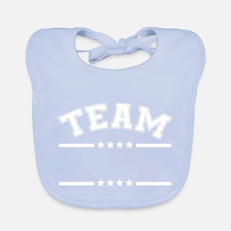 team strich stern Baby Bio-Lätzchen