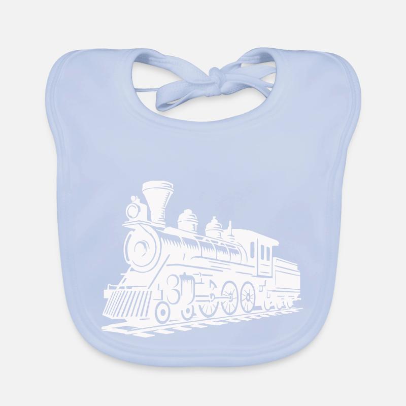 Train de locomotives Bavoir bio Bébé