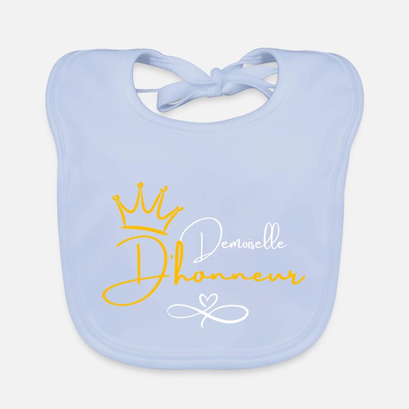 Bridesmaid Crown - Bride Gift Organic Baby Bibs