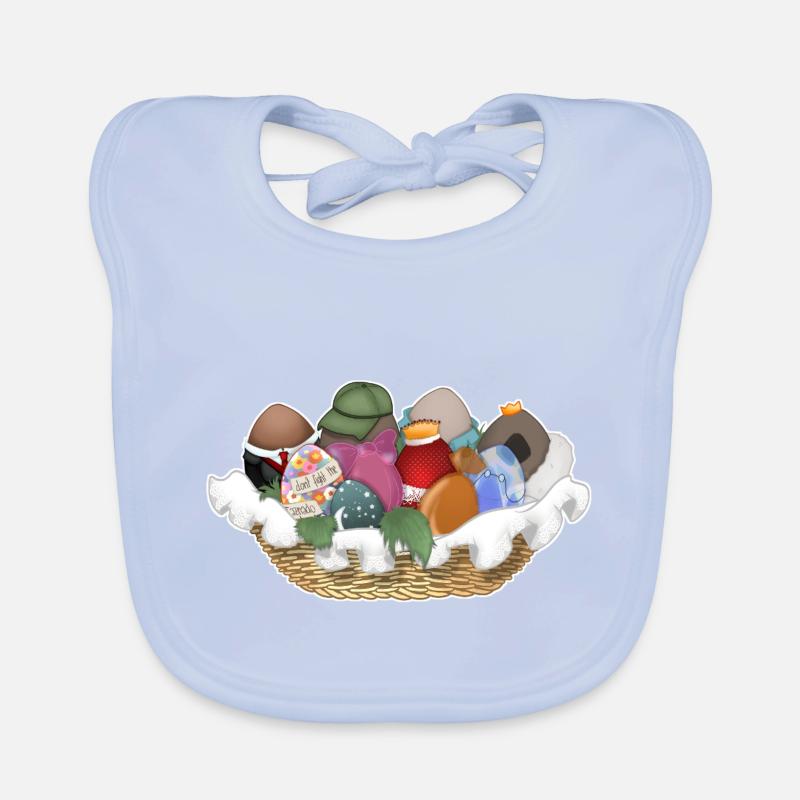 Tazz Talks | Easter Otter Eggs Organic Baby Bibs
