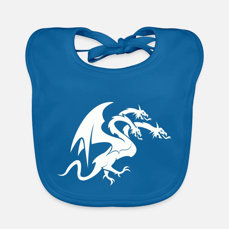 dragon 3 head Baby Bio-Lätzchen