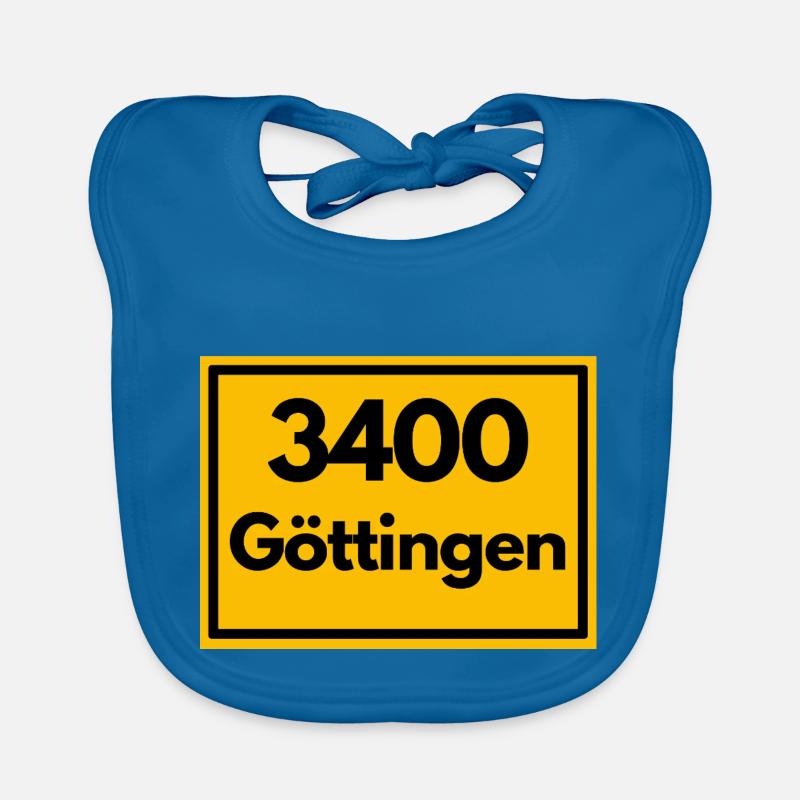 Panneau de la ville - puis rétro ancien code postal 3400 GÖTTINGEN Bavoir bio Bébé