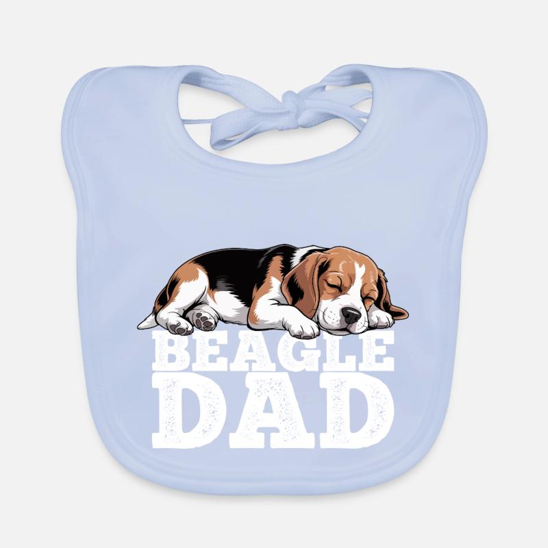 Papa Beagle Bavoir bio Bébé