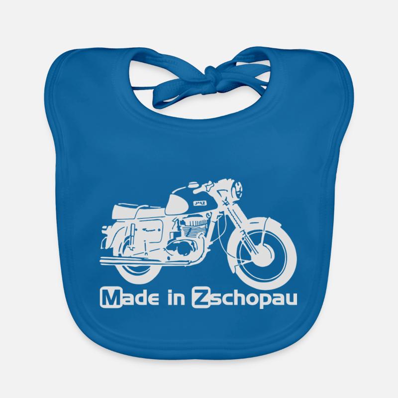 MZ ETS 250 - Baby Bio-Lätzchen - Pfauenblau