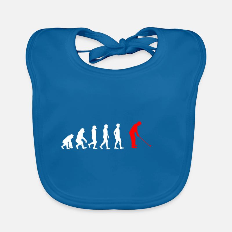 EVOLUTION golf sports golfer Baby Bio-Lätzchen