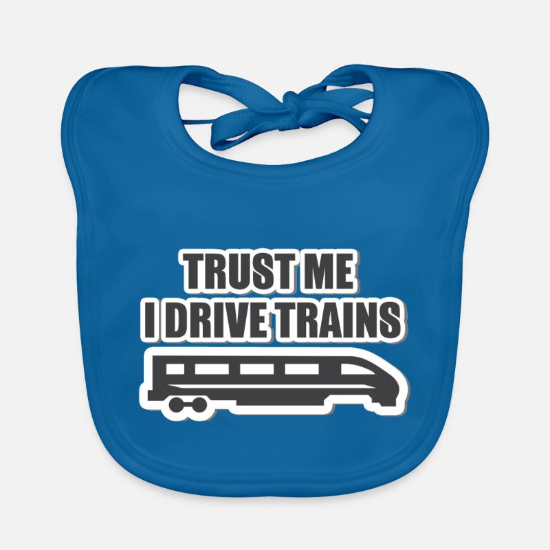Les conducteurs, les conducteurs de train, train, métro, ICE, train Bavoir bio Bébé