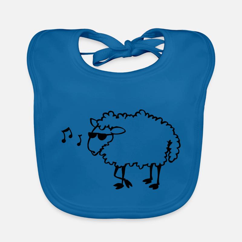 Bespectacled sheep Organic Baby Bibs