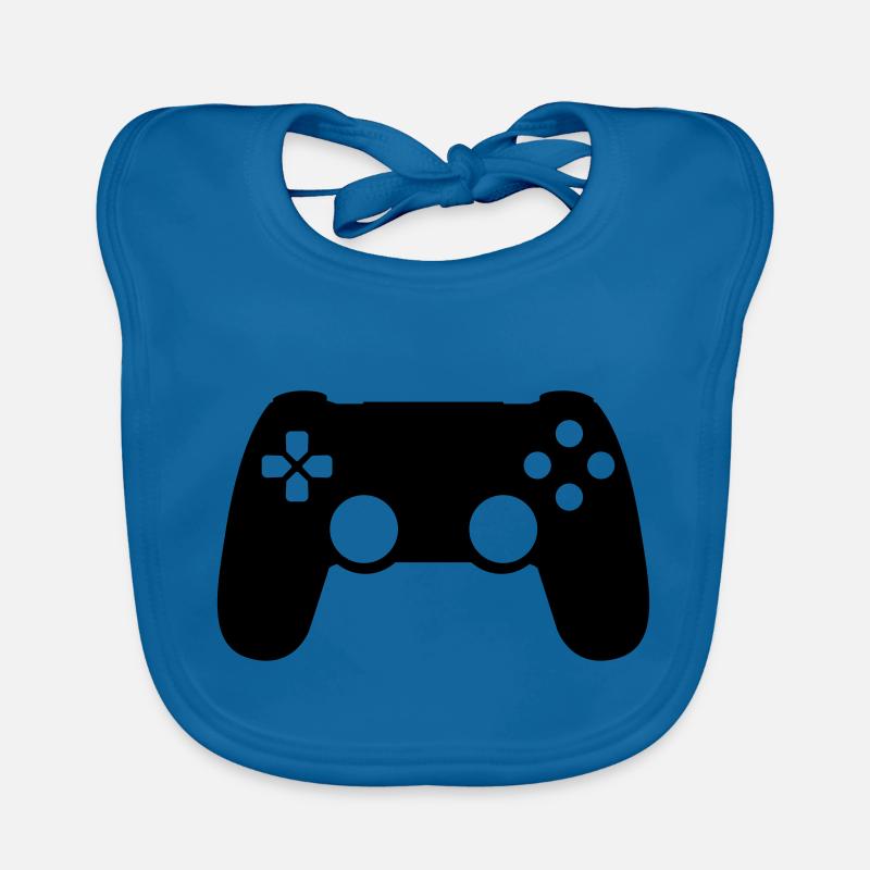 Gamepad Controller Organic Baby Bibs