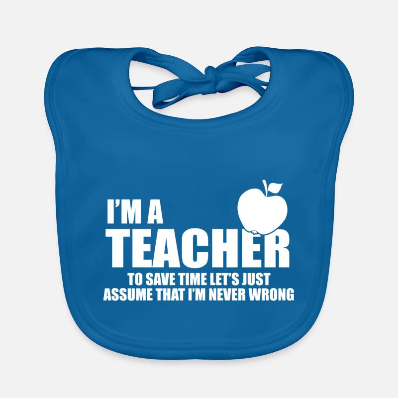 im a teacher Organic Baby Bibs