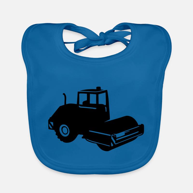 rouleau compresseur Road roller Bavoir bio Bébé