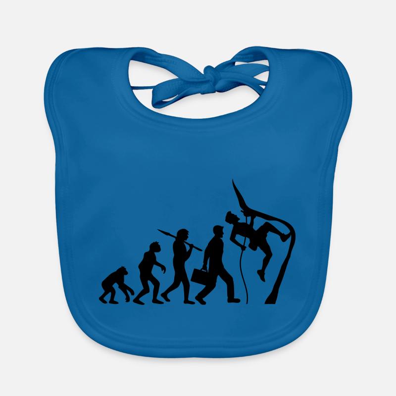 Klettern seil bergsteiger evolution Baby Bio-Lätzchen