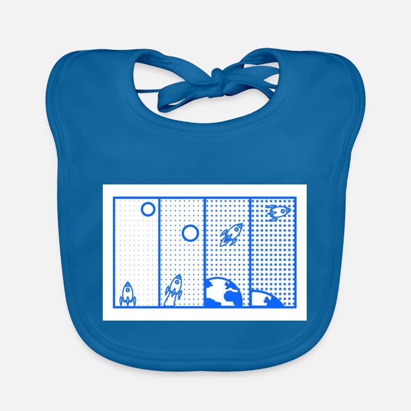 Dotty Rocket Take Off Bavoir bio Bébé