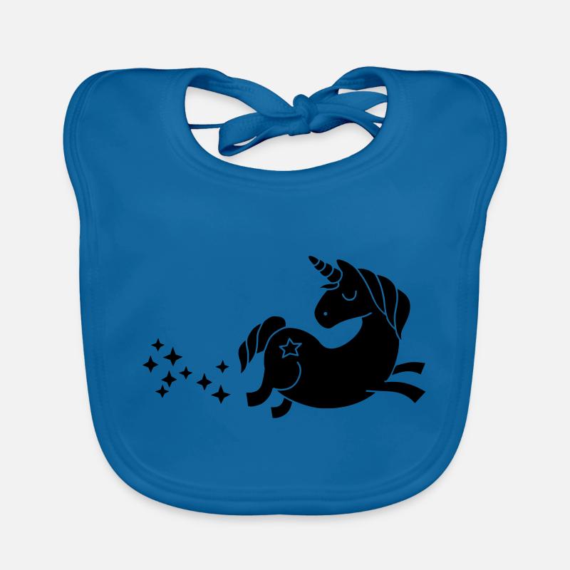 unicorn - Einhorn Sternenstaub Baby Bio-Lätzchen
