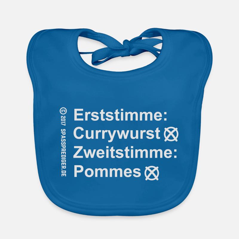 Erststimme Currywurst Baby Bio-Lätzchen