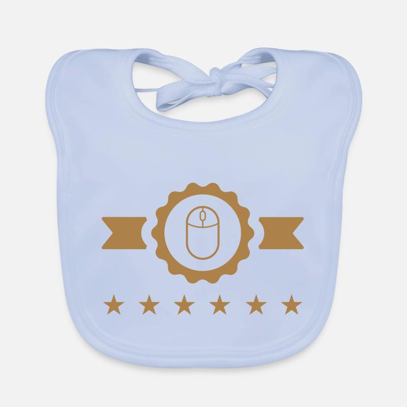 informatique / informaticien / ordinateur / geek Bavoir bio Bébé