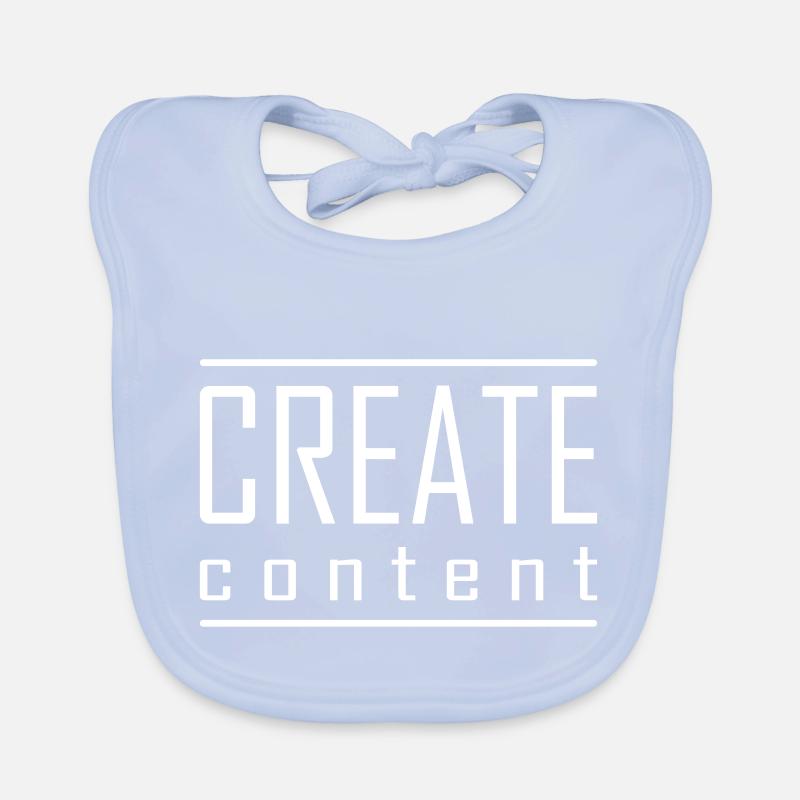 Create content artist and developer design Organic Baby Bibs