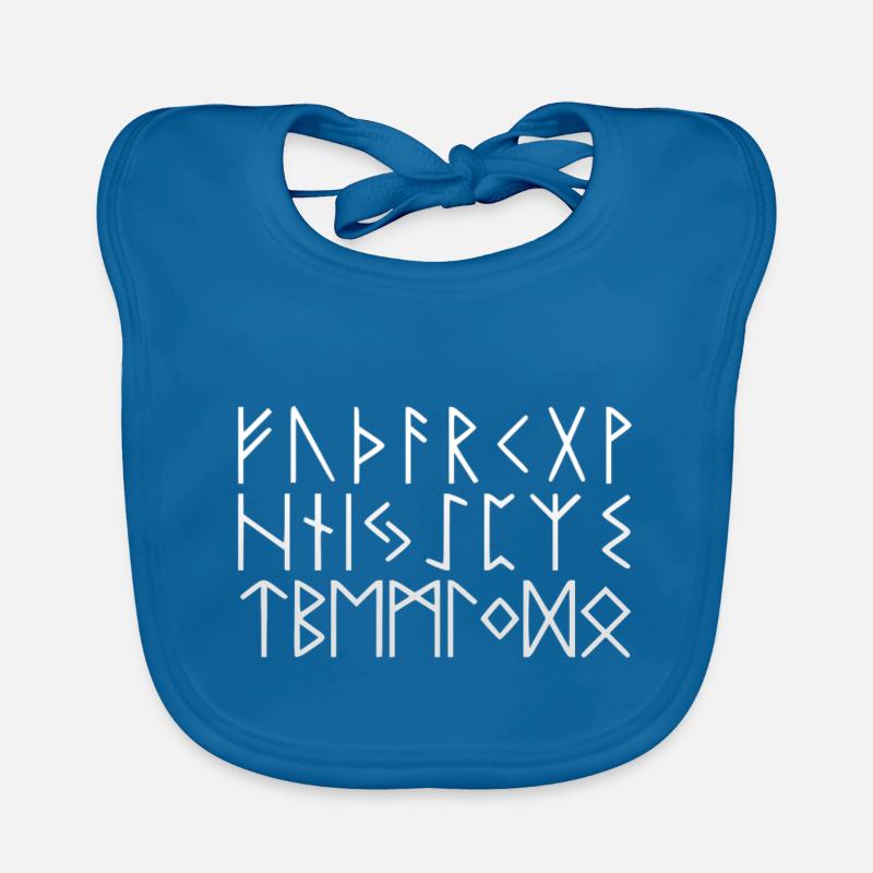 FUTHARK Runen - Wikinger Baby Bio-Lätzchen