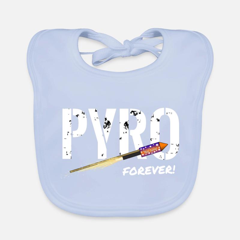 Pyro Forever Rakete Baby Bio-Lätzchen