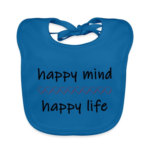 happy mind - happy life - Baby Bio-Lätzchen