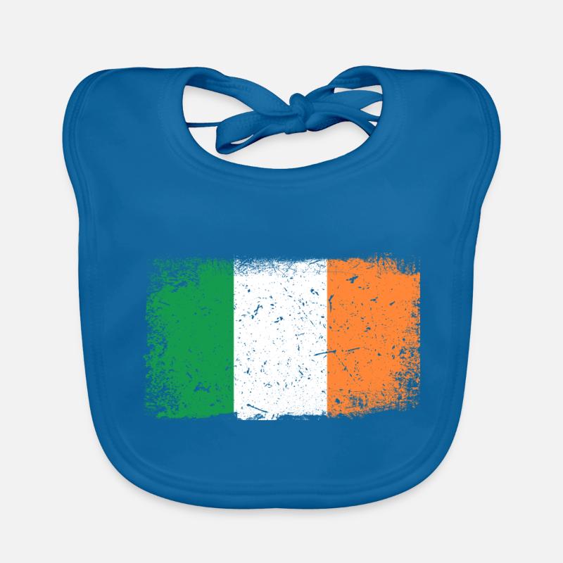 Ireland Flag Organic Baby Bibs