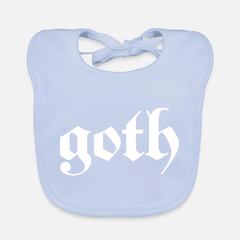 Goth - Gothic Dunkel Grunge Emo Schwarz Geschenk Baby Bio-Lätzchen