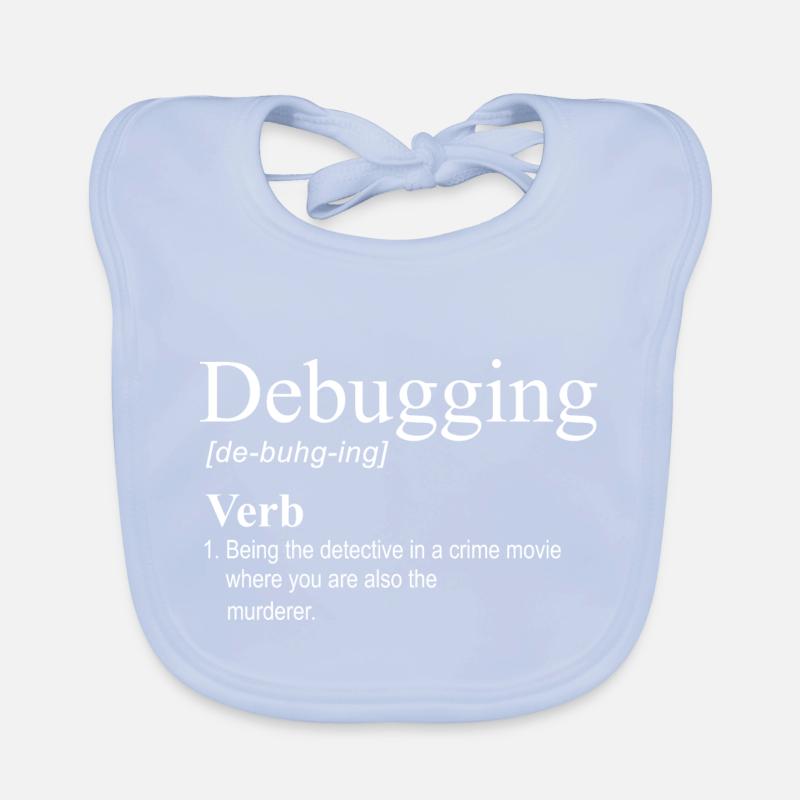 Debugging Programmierer Informatik Computer Nerd Baby Bio-Lätzchen