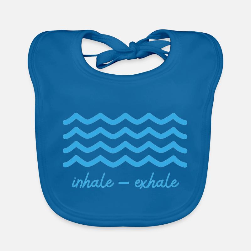 Meditations Design avec « inhale - exhale » Bavoir bio Bébé