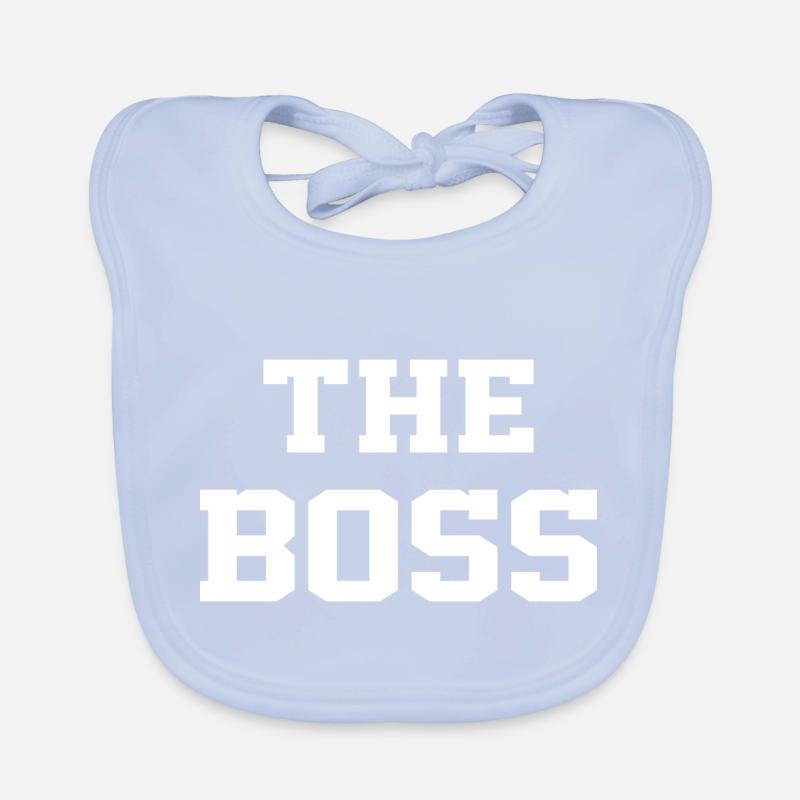 The Boss Gift Work Humor Organic Baby Bibs
