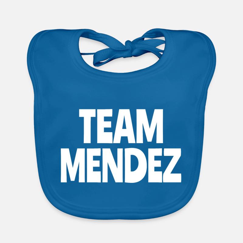 team mendez - Bavoir bio Bébé - bleu paon