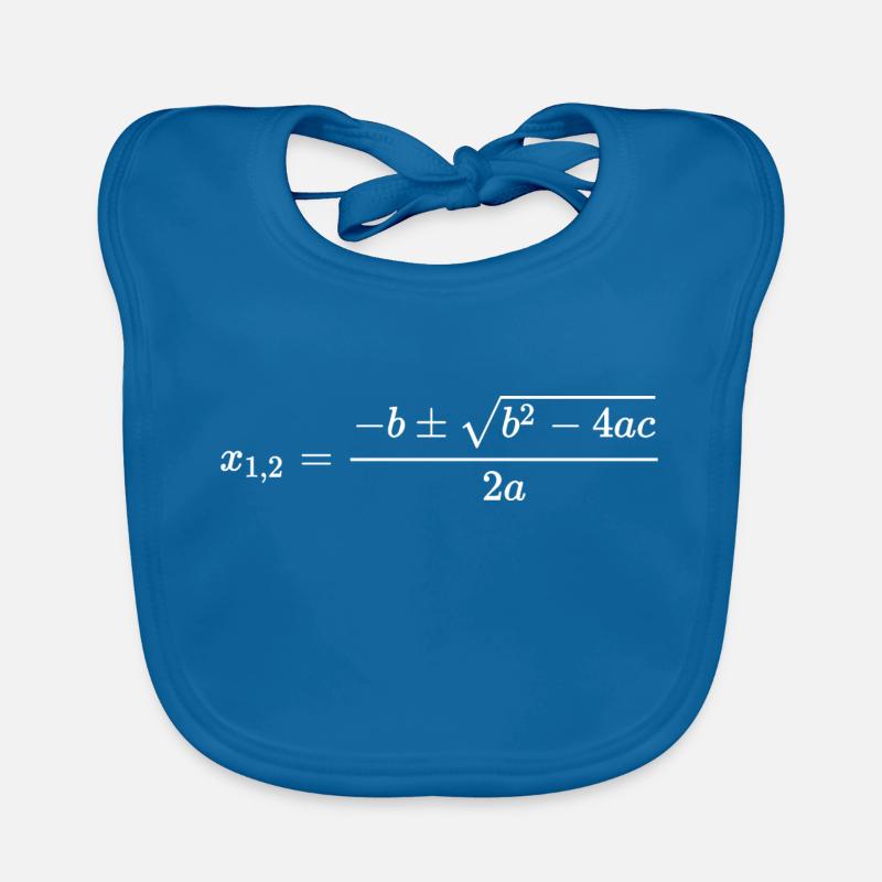 ABC Formule - PQ formule équation mathématiques Bavoir bio Bébé
