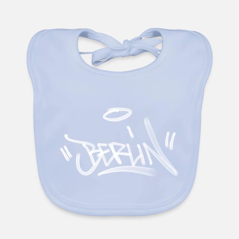 Berlin Graffiti Design Organic Baby Bibs