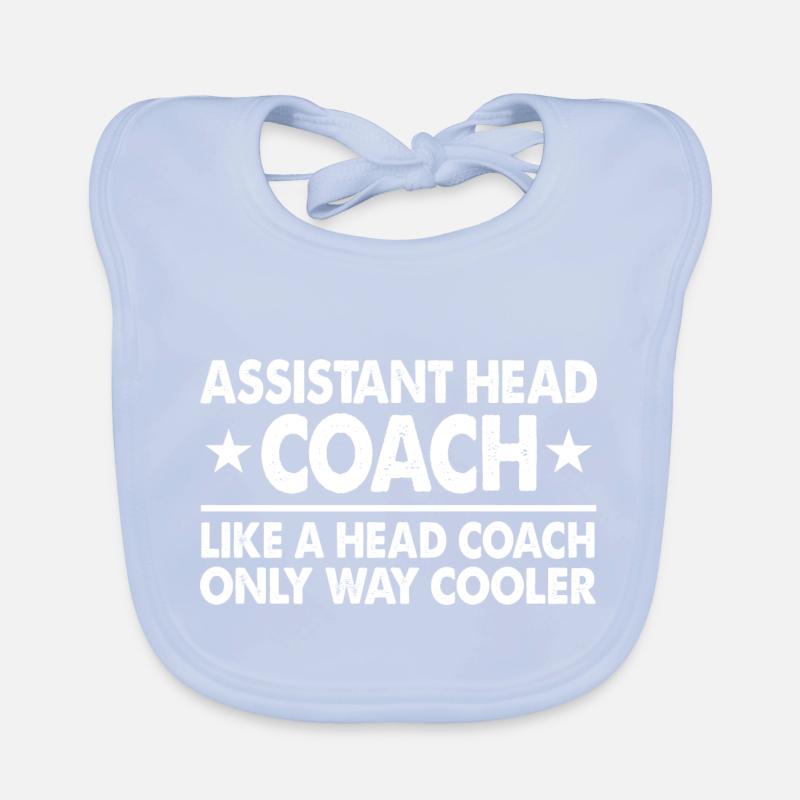 Assistant Head Coach - Wie ein Head Coach Fun Geschenk Baby Bio-Lätzchen