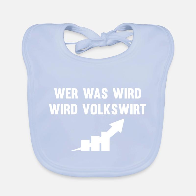 Wer was wird wird Volkswirt Baby Bio-Lätzchen