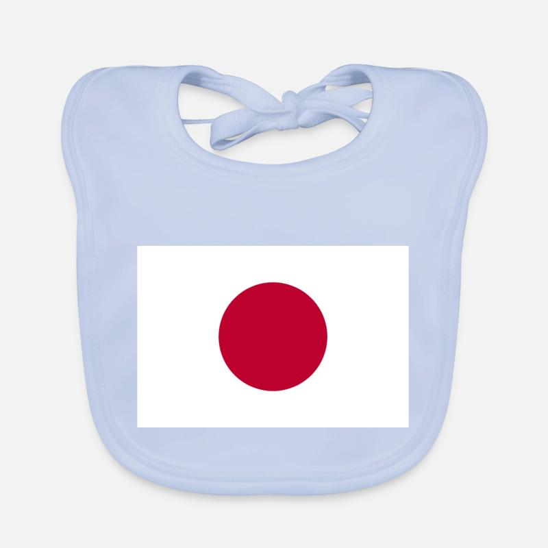 Japon drapeau Bavoir bio Bébé