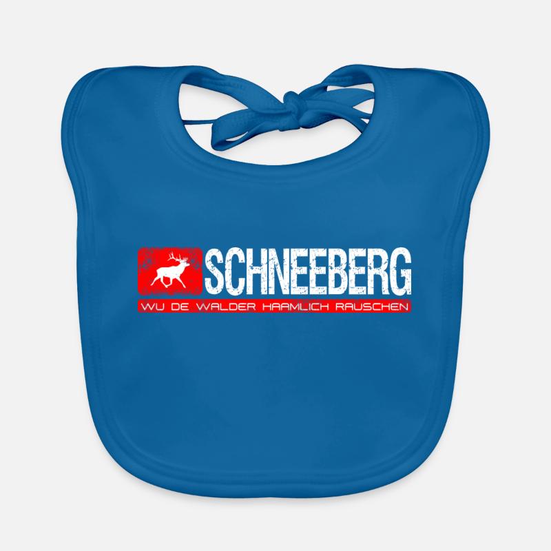 Schneeberg Wu de walder haamlich rauschen Baby Bio-Lätzchen