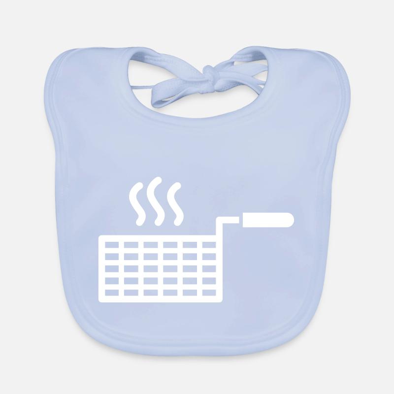 Fritteuse T-Shirt Design Geschenk Baby Bio-Lätzchen