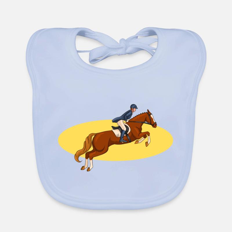 équitation cavalière Bavoir bio Bébé