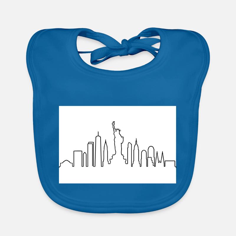 NY skyline Organic Baby Bibs