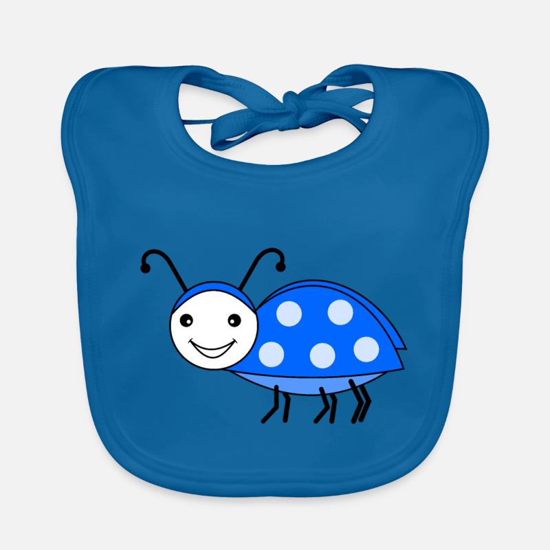 May beetle blue Organic Baby Bibs