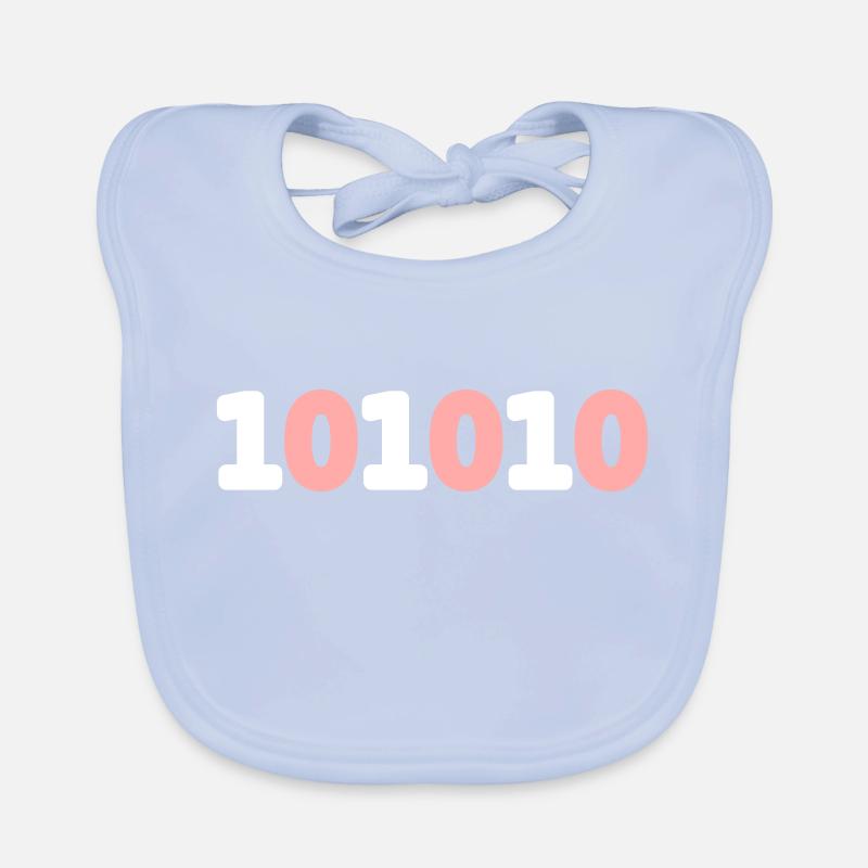 42 binary binary code live sci-fi response vector Organic Baby Bibs