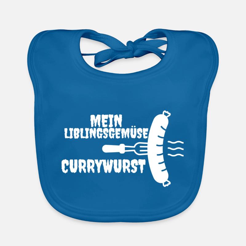 Currywurst Tag Baby Bio-Lätzchen