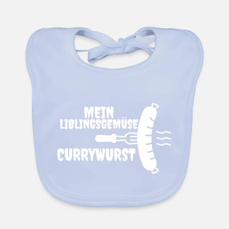 Currywurst Tag Baby Bio-Lätzchen