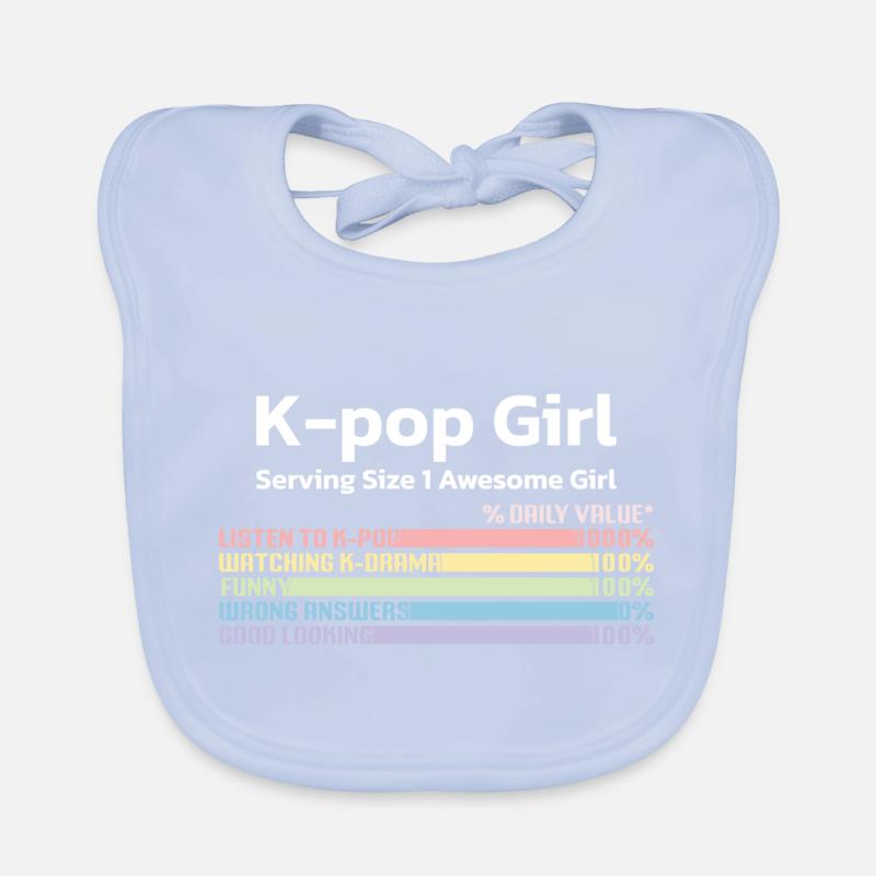 K-Pop Corée Pop Pop Musique Sud Corée Du Sud Musique coréenne Bavoir bio Bébé