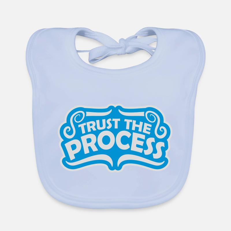 trust the process Zitat Baby Bio-Lätzchen