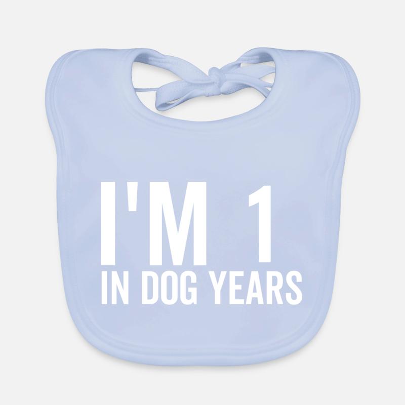 J’ai 1 an de chien Bavoir bio Bébé