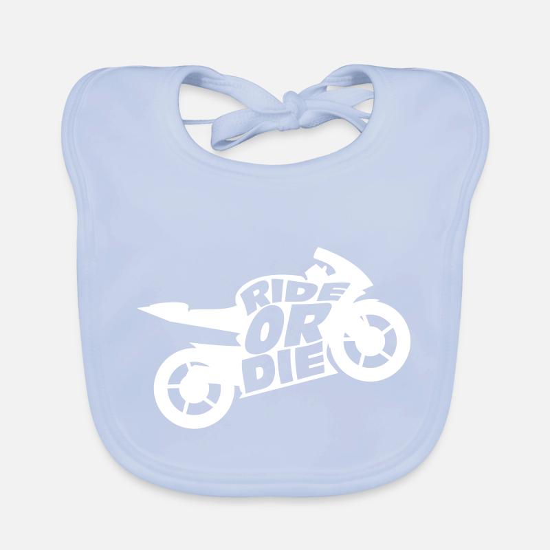 Reiten oder sterben Baby Bio-Lätzchen